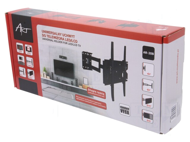 LCD/LED-houder; kipbaar LCD/LED-houder; kipbaar
